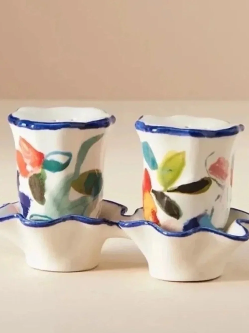 NWT Anthropologie Luna Salt and Pepper Shaker Set